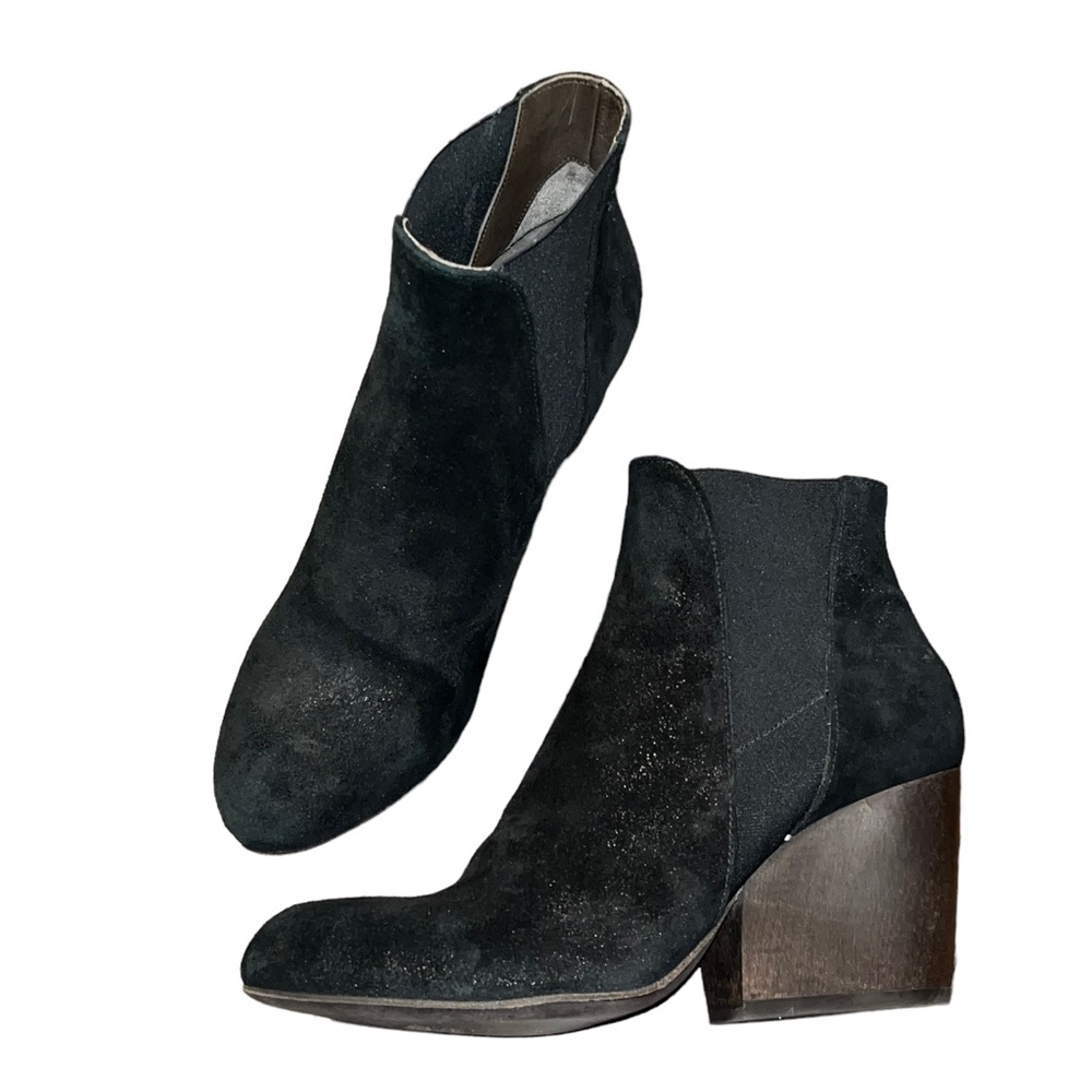 Coclico Black Metallic Suede Boots